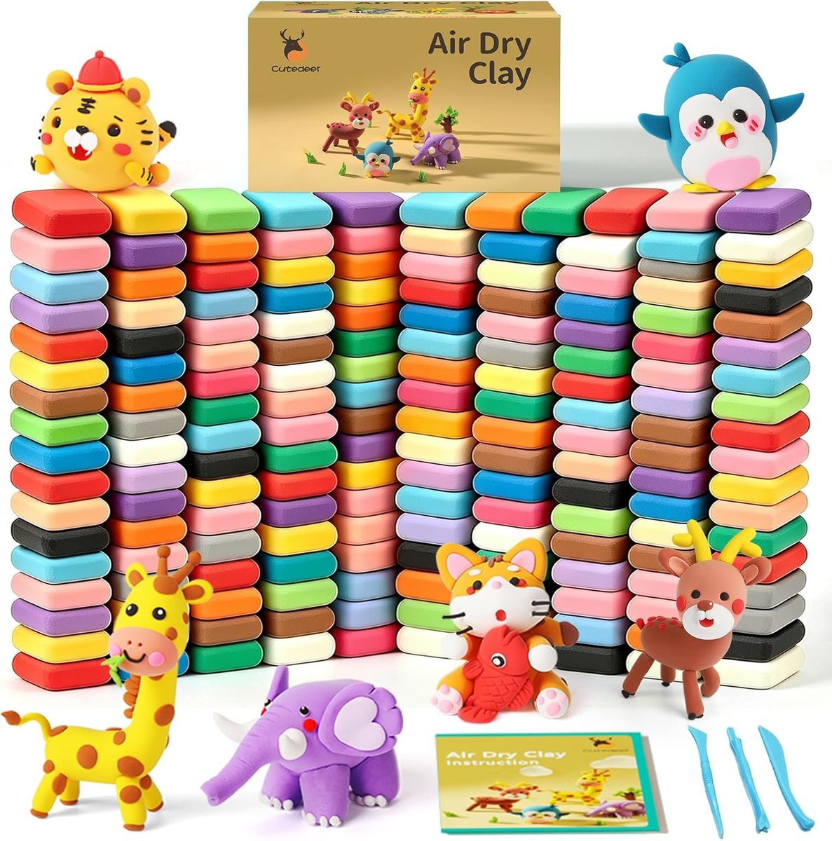 150 Color Clay Kit with Tools, view 2
