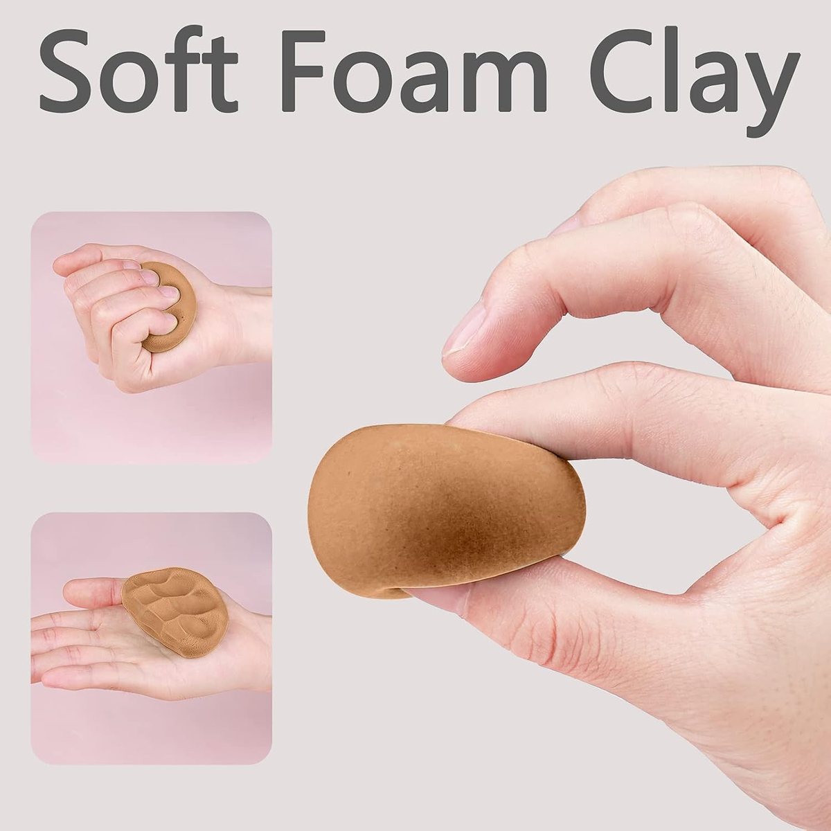 Brown Air Dry Clay, 1.1 lb, view 3