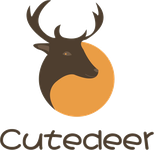 Cutedeer, a deer mark above the brand name