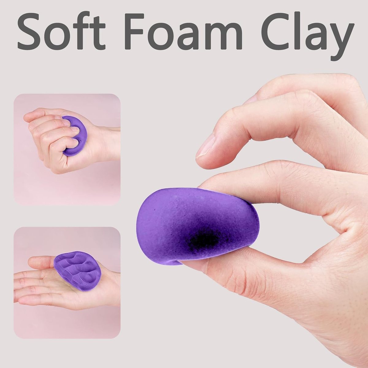 Purple Air Dry Clay, 1.1 lb, view 3