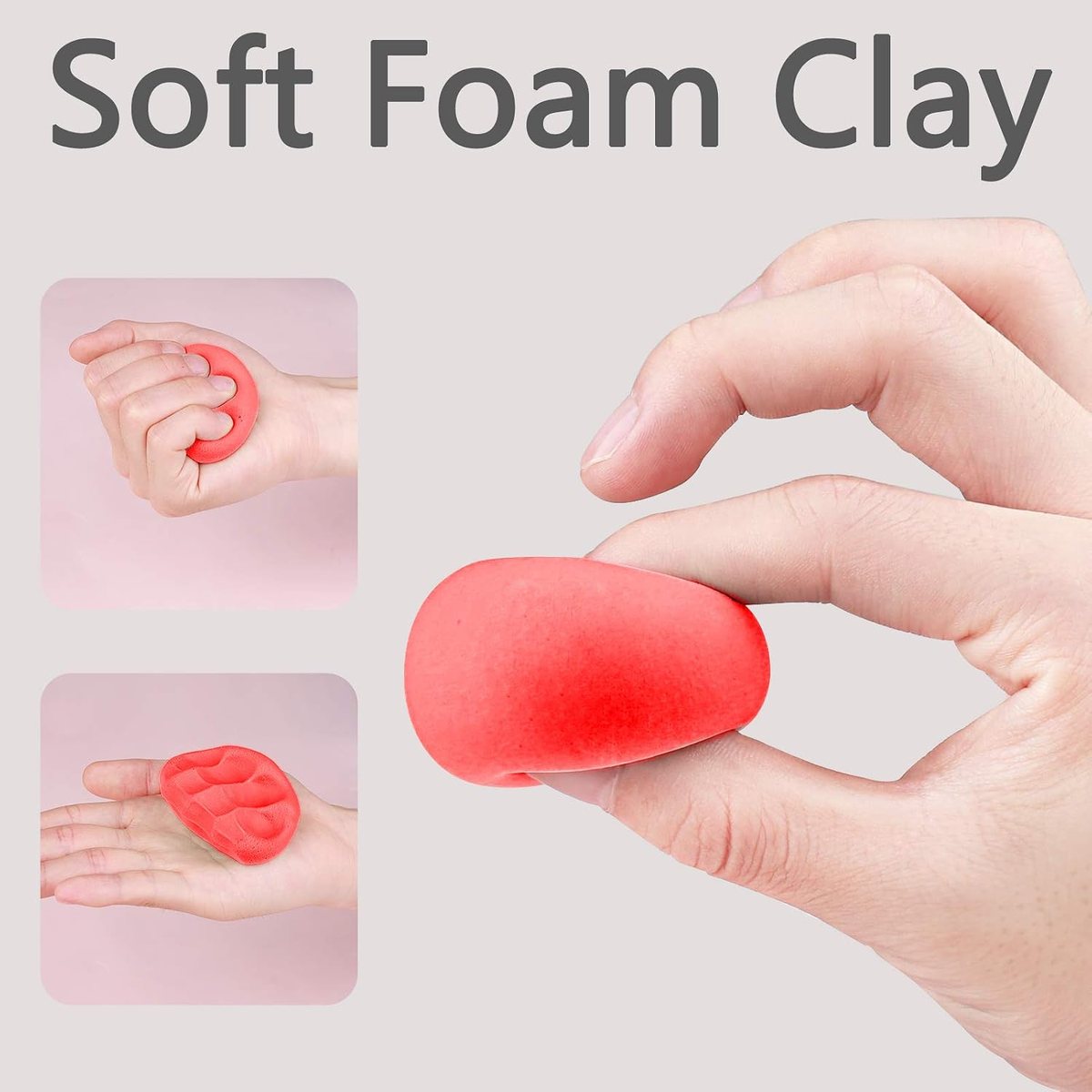 Red Air Dry Clay, 1.1 lb, view 3